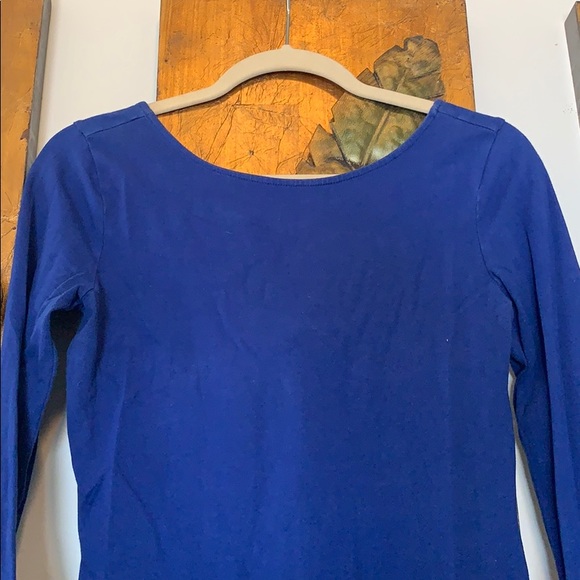 Blue Long Sleeve Dress - Picture 2 of 3